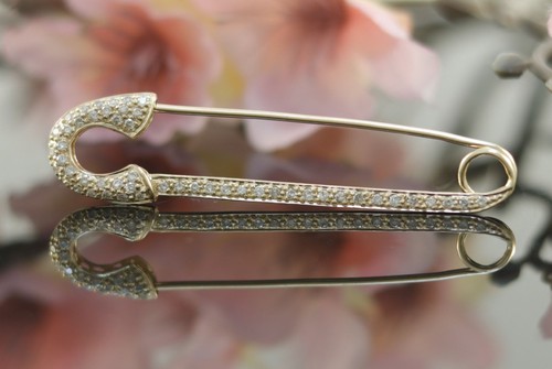 Brosche mit diamanten 750er - brosche,
