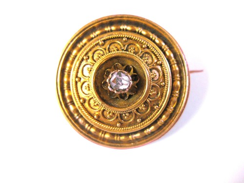 Antike brosche gold 585 mit - antike,