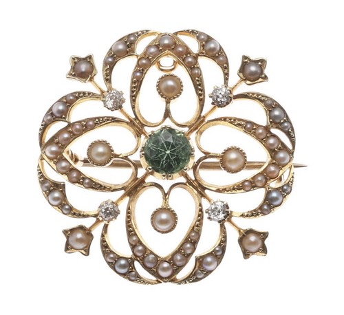 Antike jugendstil brosche - jugendstil, /