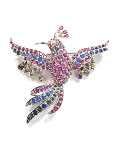 Opulente brosche kolibri - brosche,