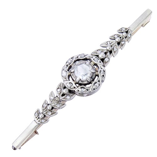 Brosche rosendiamant 585er - brosche,