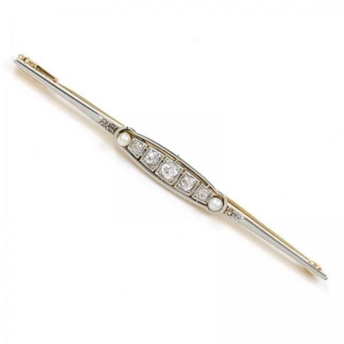 Brosche nadel mit perlen - nadel,