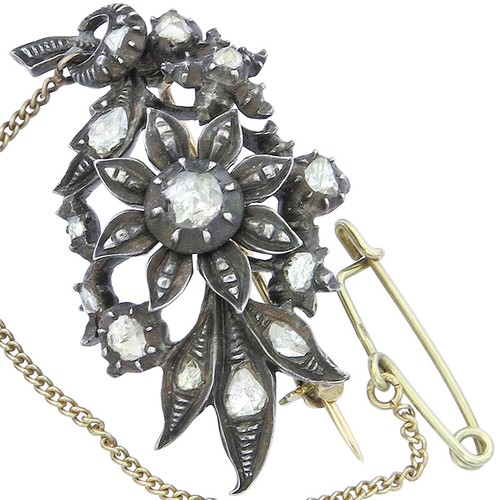 Brosche floral - brosche,