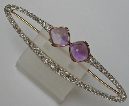Brosche nadel mit - mit, amethysten