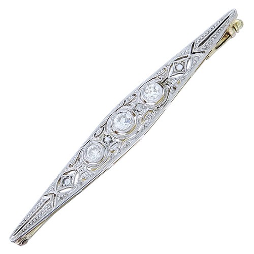 Brosche altschliff diamanten - altschliff,