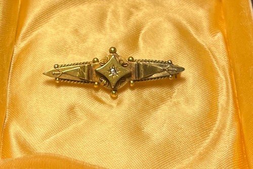 Antike brosche gold - gold, diamant