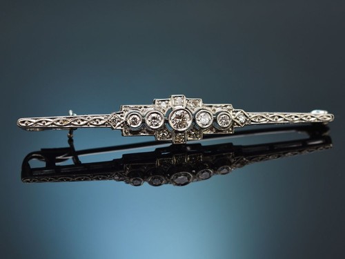 Art deco stab brosche - stab, mit