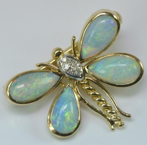 Brosche nadel mit opal - brosche,