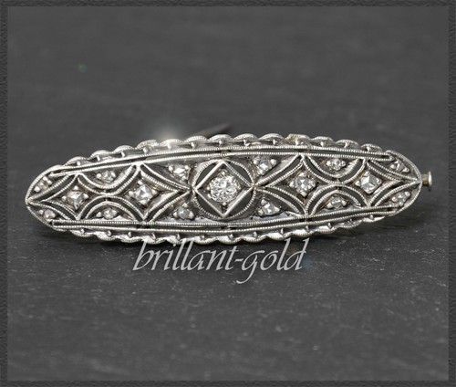 Antike 35ct diamant brosche - antike,