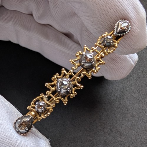 Antike brosche 14k - antike,