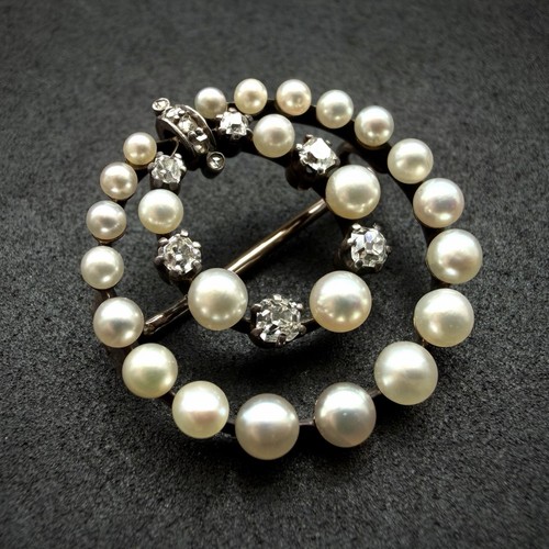 Victorian brosche gold - brosche,