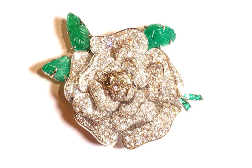 Prunkvolle diamant smaragd - diamant-,