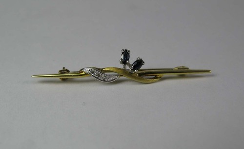 Vintage brosche 585 - brosche, gold