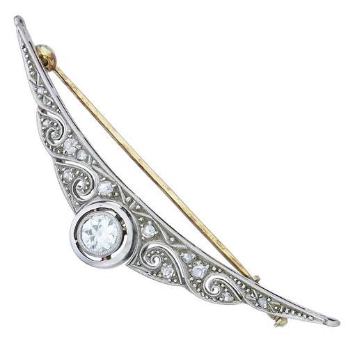 Brosche altschliff diamant und - brosche,