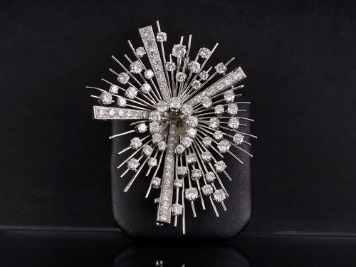 Vintage brillant brosche - vintage,