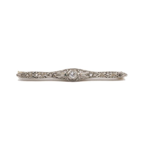 Brosche nadel mit diamanten - nadel, in