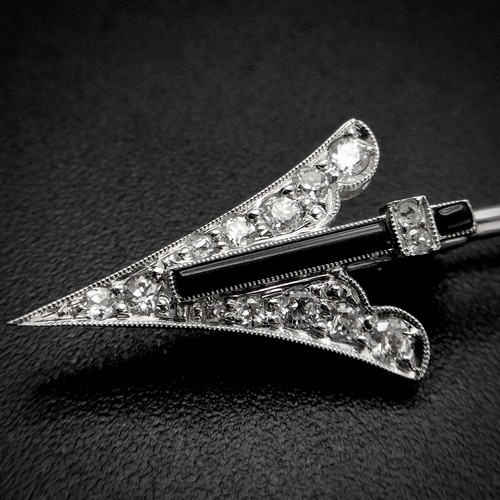 Art déco diamant - dÉco, brosche