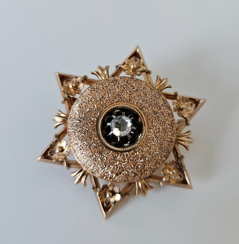 Jugendstil brosche kt - brosche, in